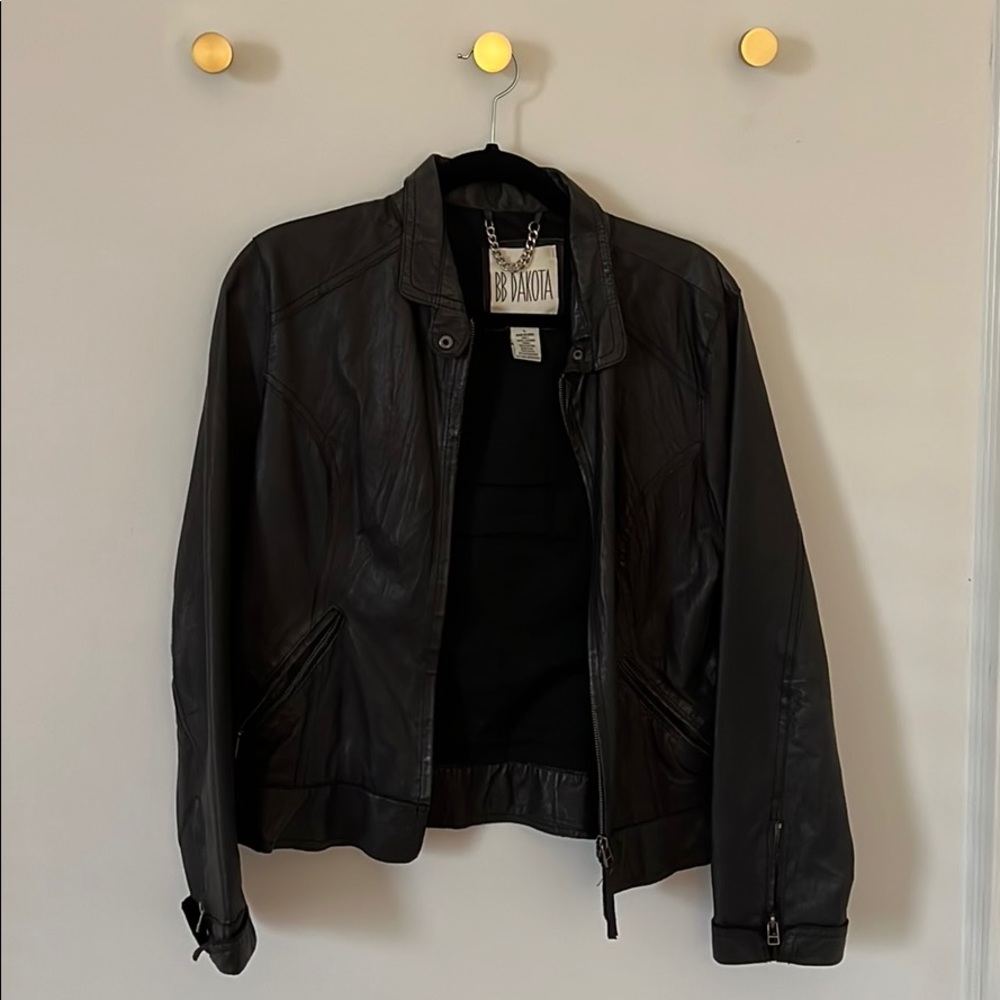 Leather BB Dakota Jacket - size large